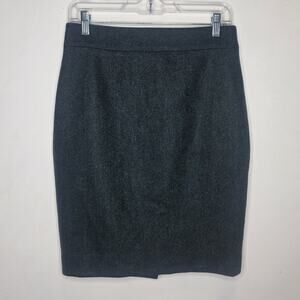 J Crew No 2 Pencil green tweed wool blend skirt - 4 - corpcore siren career
